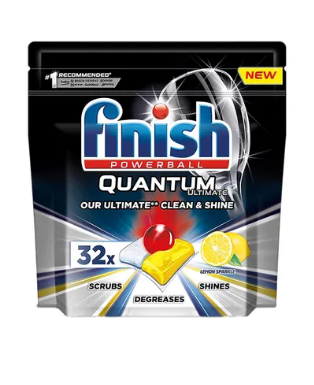 

Таблетки для посудомоечных машин FINISH Quantum Ulimate Lemon 32 шт. 5900627090277