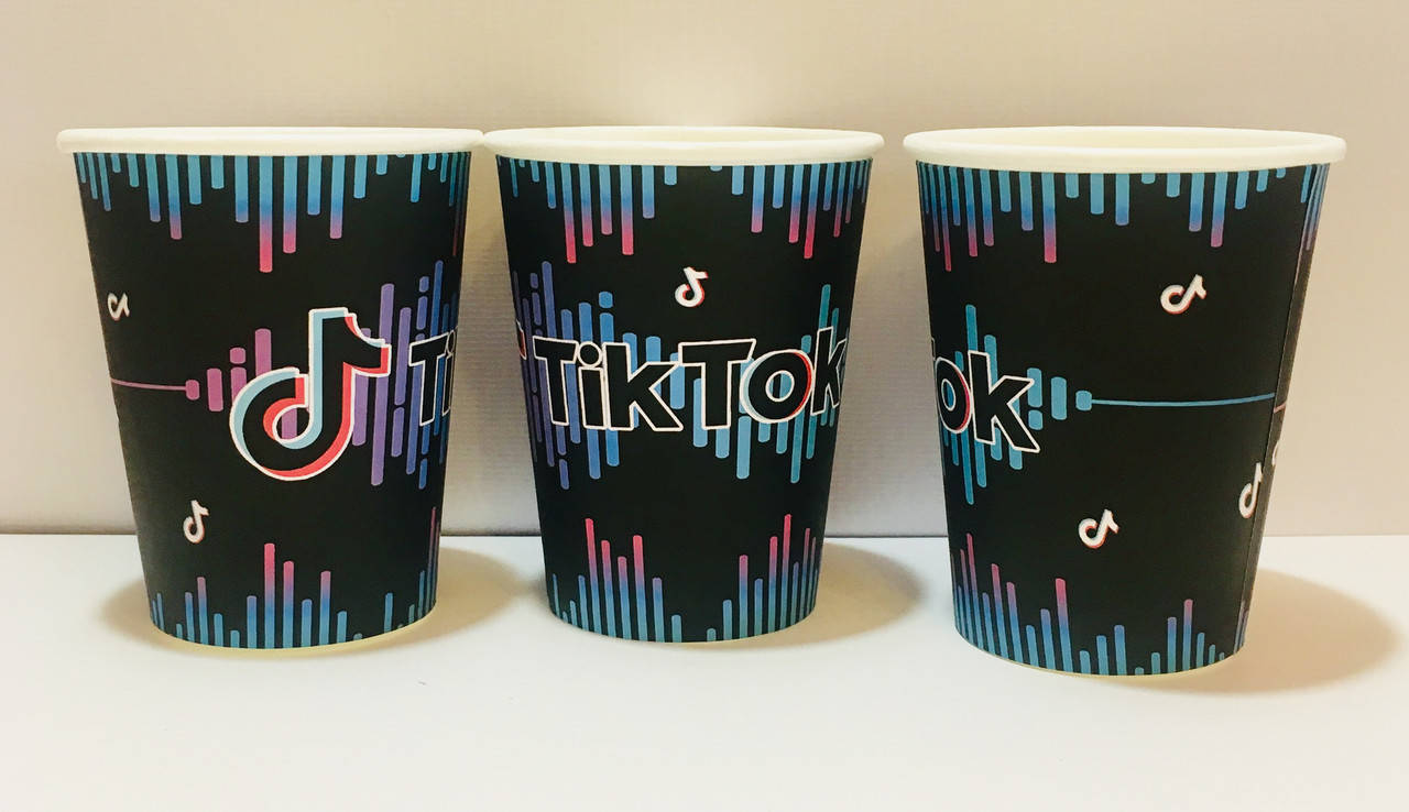 

Стаканчики бумажные (10шт/уп. 250мл.) "Тик Ток" одноразовые детские