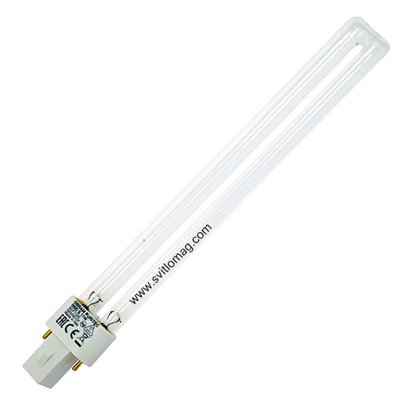 

Лампа бактерицидная ультрафиолетовая HNS S 11w OSRAM G23 PURITEC UV-C