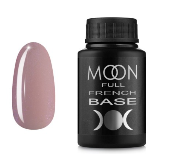 

MOON FULL Baza French №16 - база для гель лака, 30 мл. (розовый с мелким Шиммер)