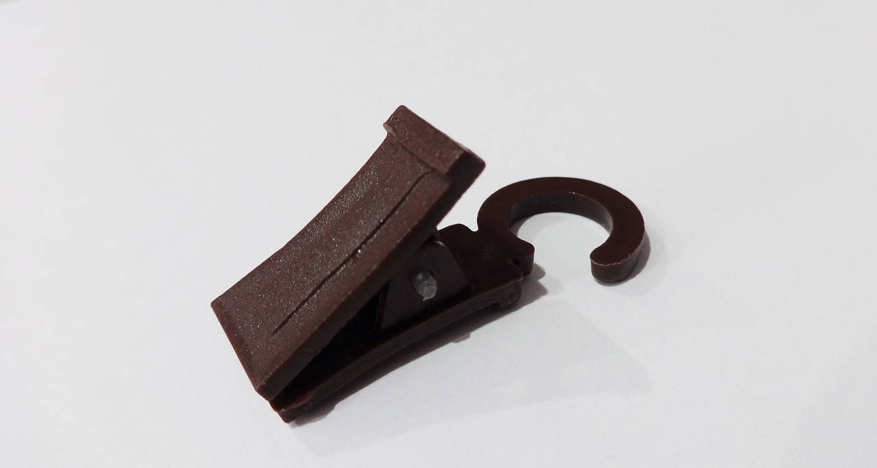 

Прищепка для карниза темный орех