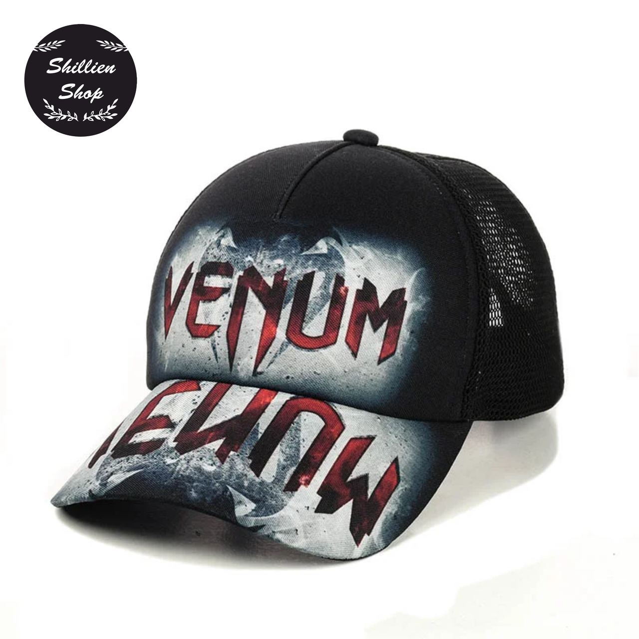 

● Летняя кепка бейсболка с сеткой - Venum / Венум ●, Черный