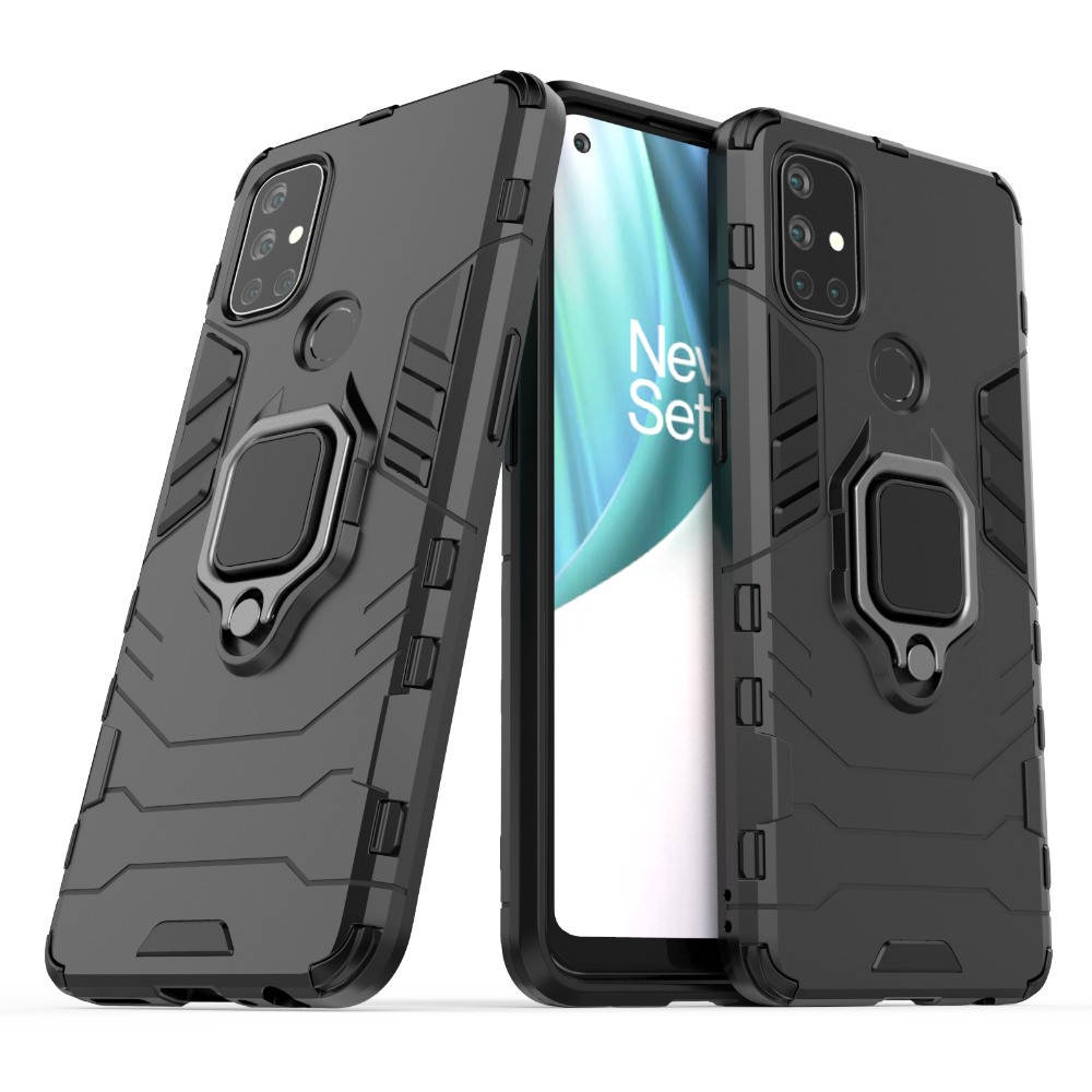 

Чехол Fiji Ring для OnePlus Nord N10 5G бронированный бампер с кольцом черный