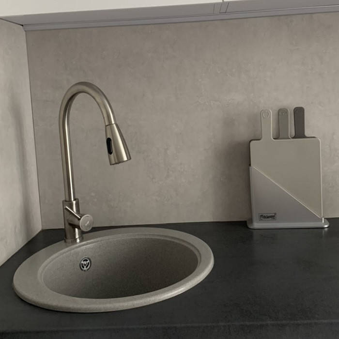 

Гранитная кухонная мойка Valetti EcoLine модель №2 серая 475, Серый