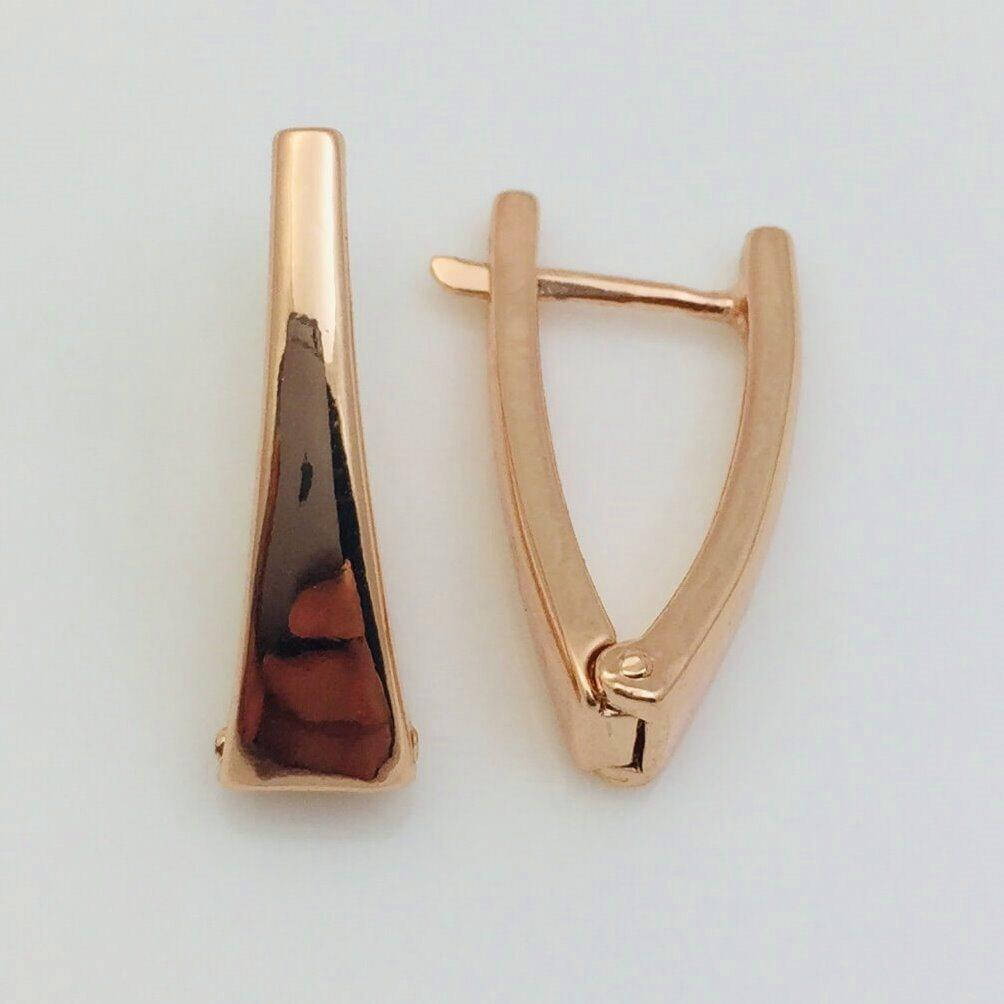 

Серьги Fallon длина 2см ширина 6мм медицинское золото F1066