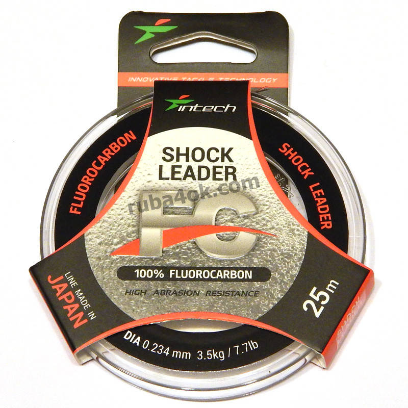 

Флюорокарбон Intech FC Shock Leader 0.234мм 25м (3.5kg / 7.7lb)
