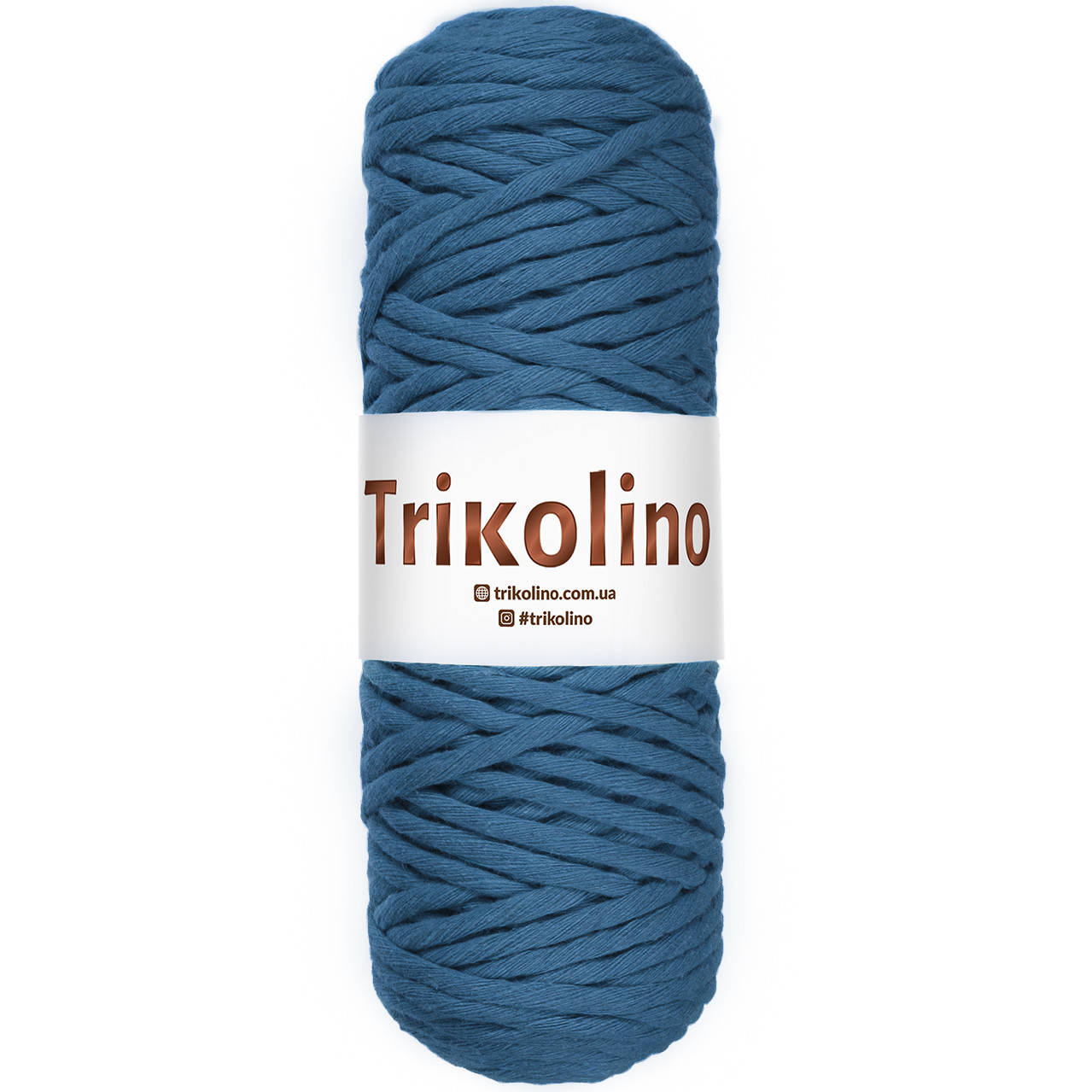 

Хлопковый шнур Макраме Темная бирюза. 250 г,60 м, 4-6 мм