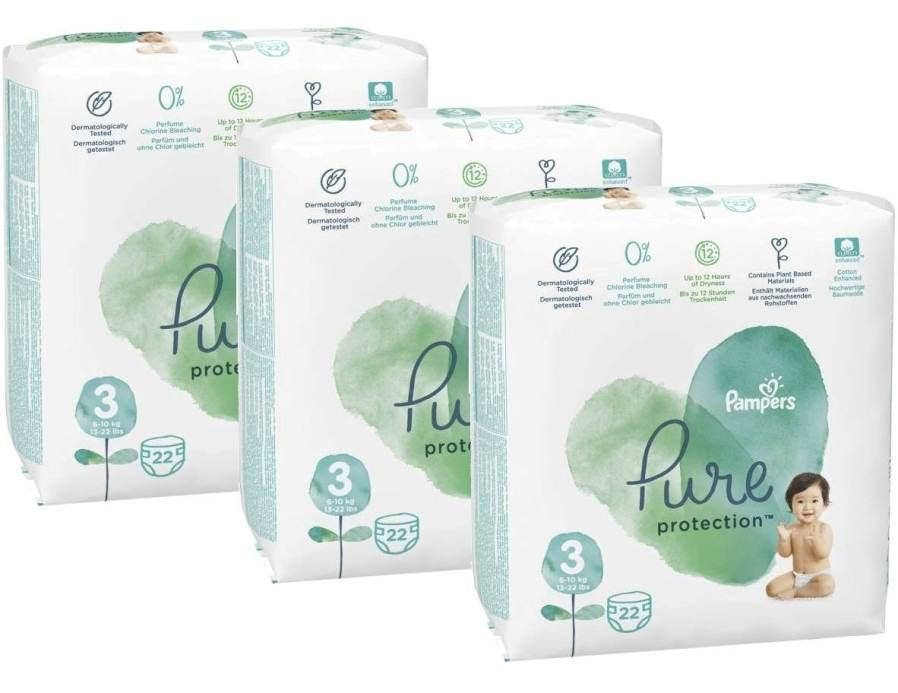 

Подгузники Pampers Pure Protection 3 (6-10 кг) 66 шт (3x22 шт)
