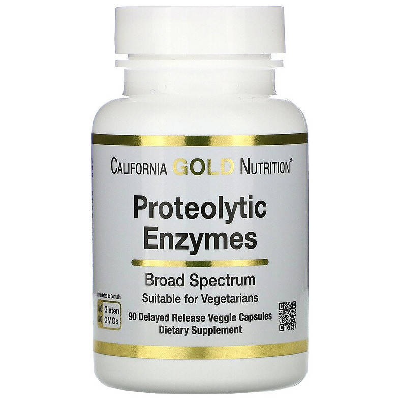 

Протеолитические ферменты California GOLD Nutrition "Proteolytic Enzymes" (90 капсул)