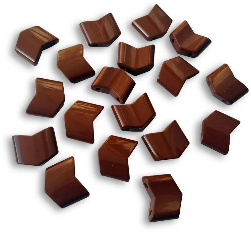 

Звенья турманиевые для браслетов (М-23) поштучно, коричневые