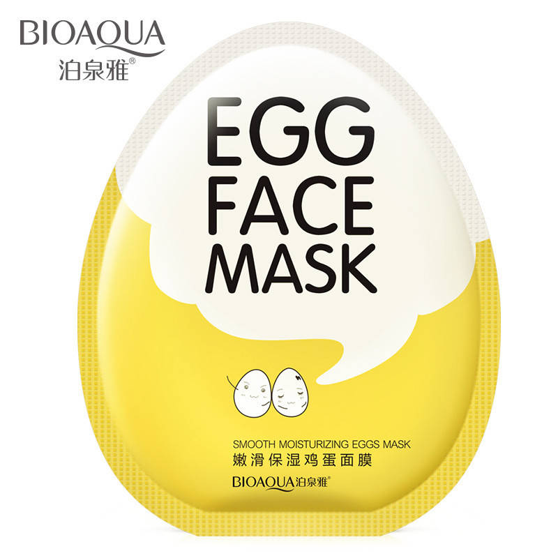 

Тканевая маска с экстрактом яичного желтка Bioaqua Egg Face Mask, 30гр