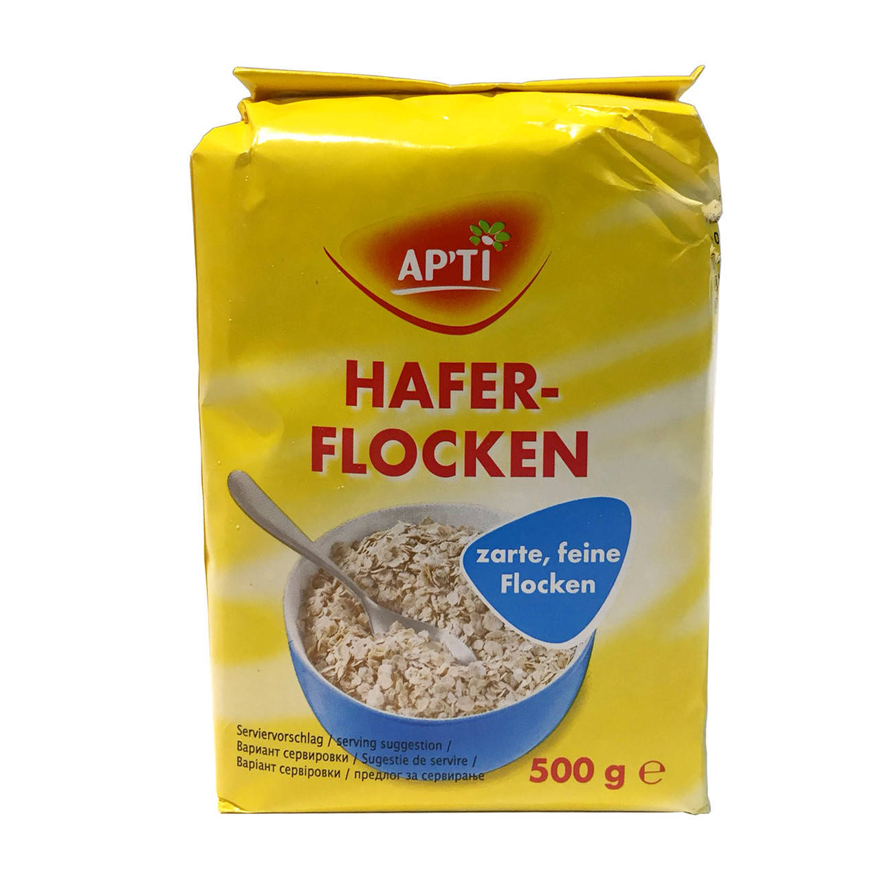 

Овсяные хлопья APTI Haferflocken Extrazart 500г, 15 шт/ящ