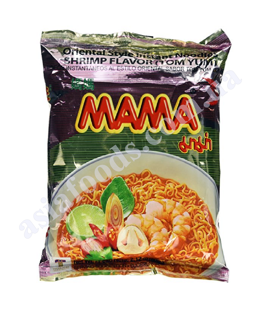 

Лапша быстрого приготовления Том Ям с вкусом креветки MAMA 60 г