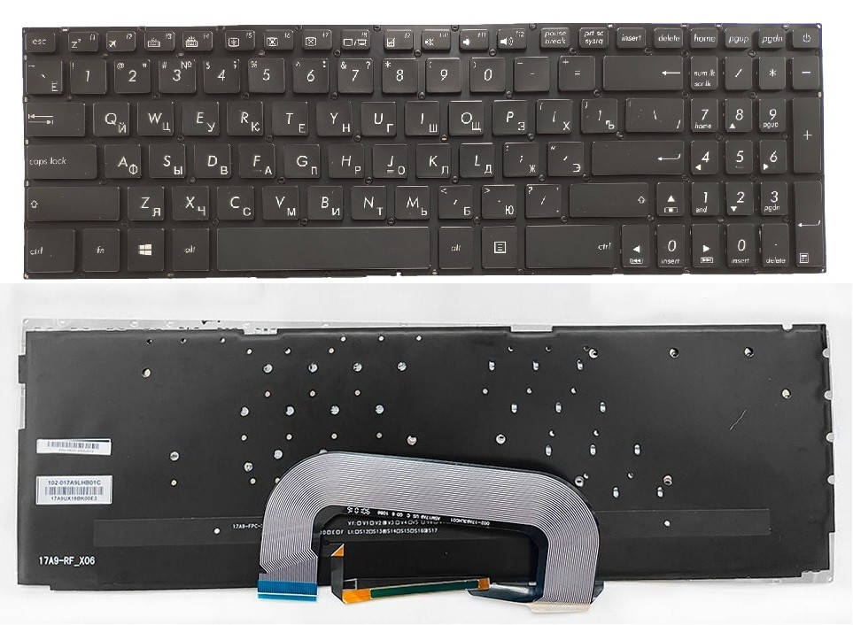 

Клавиатура Asus VivoBook 17 N705 N705U F705 F705U, Черный