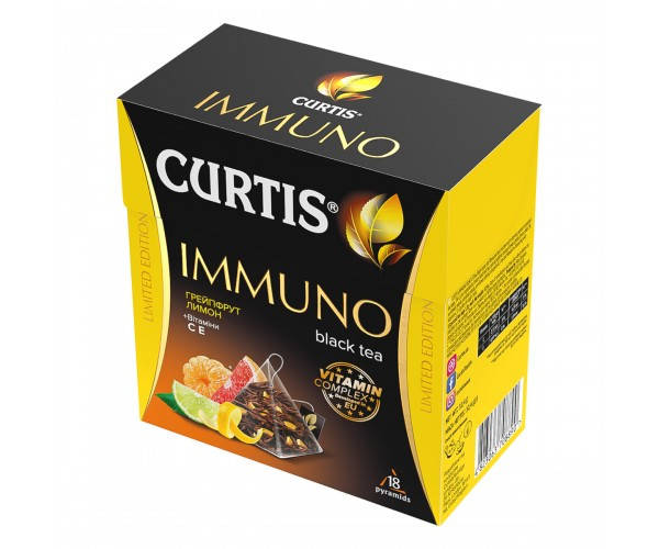

Чай Curtis "Immuno Black Tea" 18 пакетиків 32.4 г (18*1,8г)