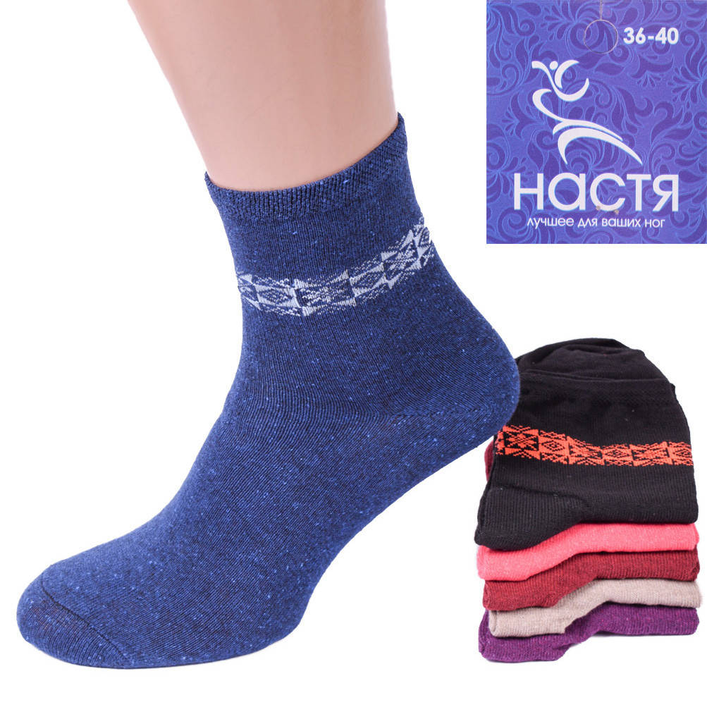 

Носки женские Настя BV104-026. В упаковке 12 пар. Размер 36-40