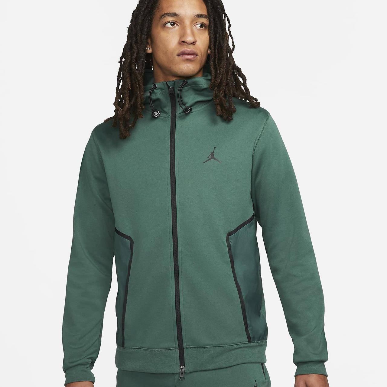 

Мужская кофта NIKE M J DF AIR STMT FLC FZ HOODIE DA9854-333 Оригинал S, Зелёный