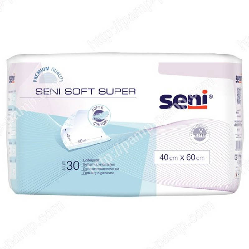 

Пеленки для взрослых Seni Soft Super 40x60 см 30 шт