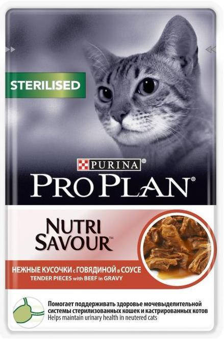 

Пауч Purina Pro Plan Sterilised в соусе 85г
