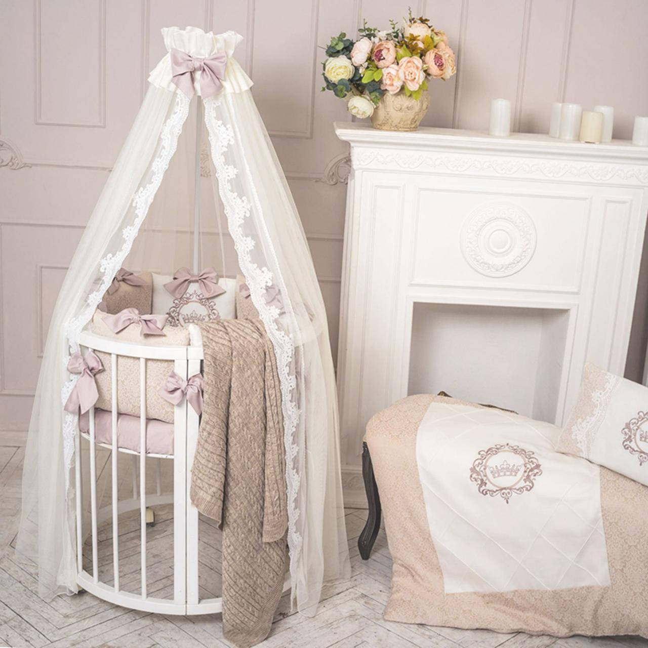 

Круглая /овальная кроватка с матрасом +маятник В подарок!