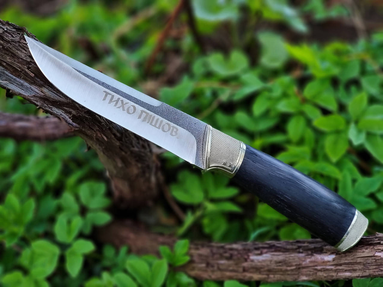 

Охотничий нож "Тишина" ручной работы из стали N690