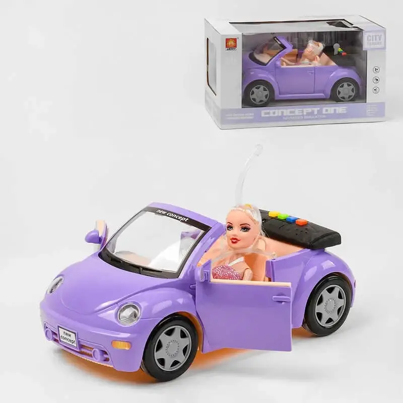 

Игрушка машинка музыкальная с куклой для девочек WY 580 B