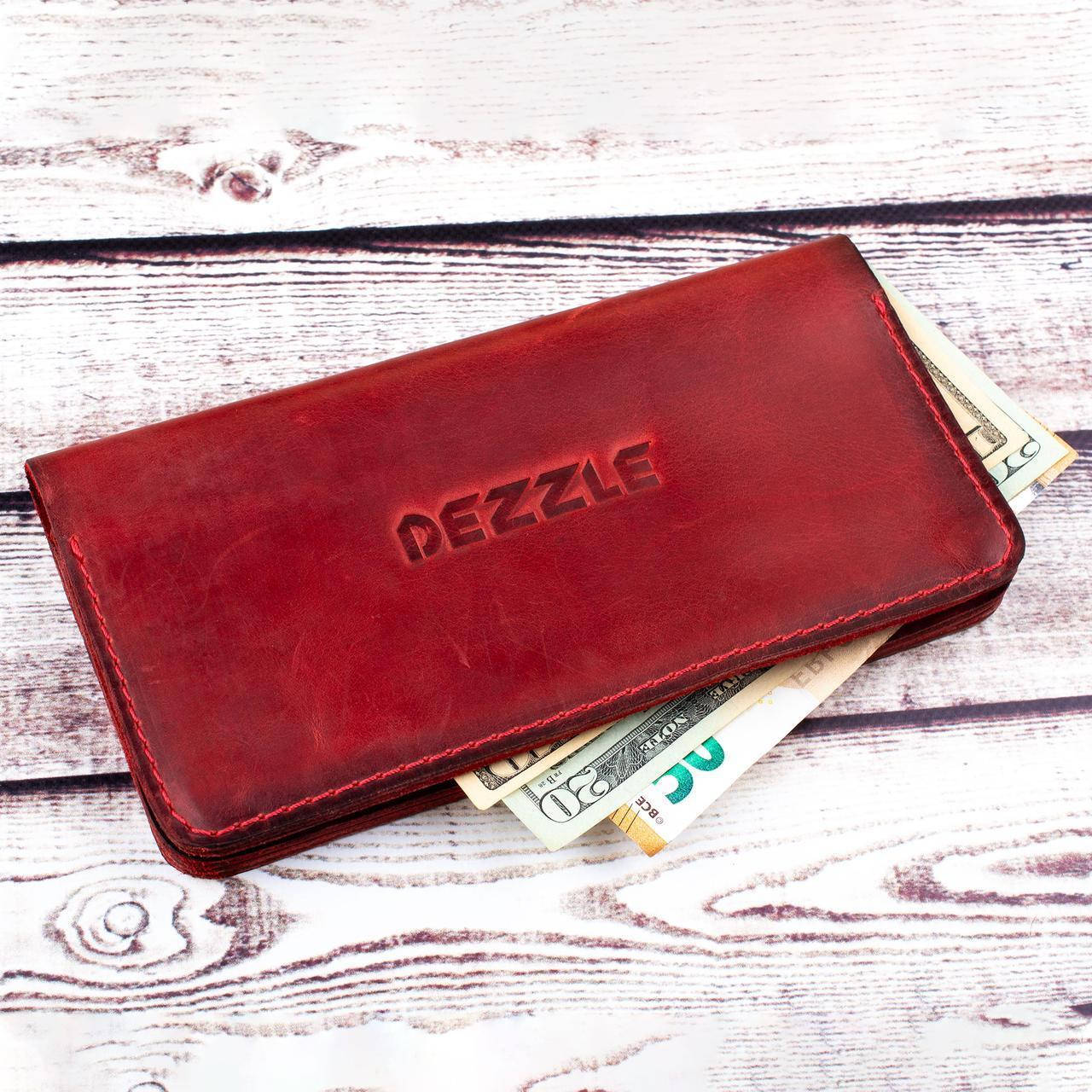 

Кожаный Оригинальный Кошелек Dezzle 2602 красный (fb)