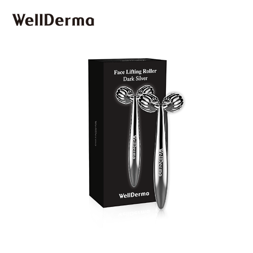 

Роликовый массажер для лица и шеи WellDerma Face Lifting Dark Silver Roller