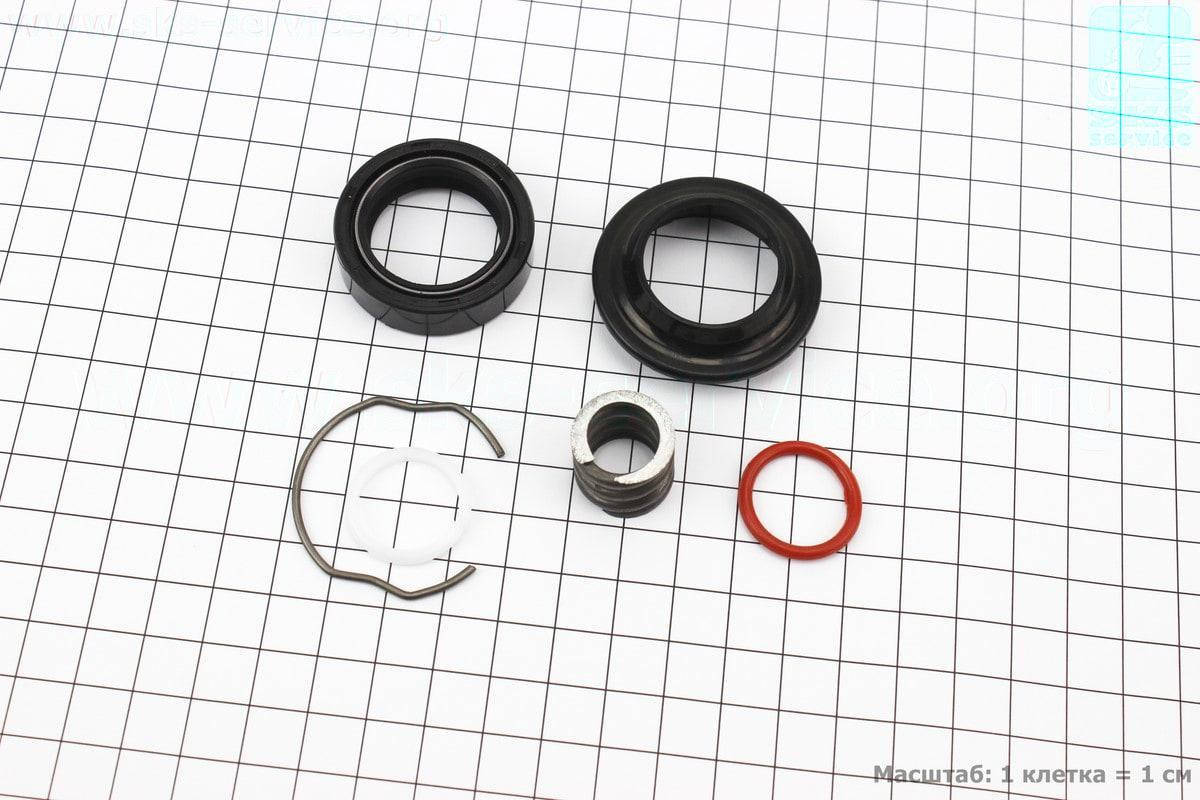 

Ремкомплект амортизаторов передних 6 деталей сальники манжет и скобы на мопед Alpha