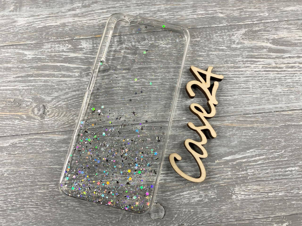 

TPU чехол Star Glitter для Realme 6 прозрачный