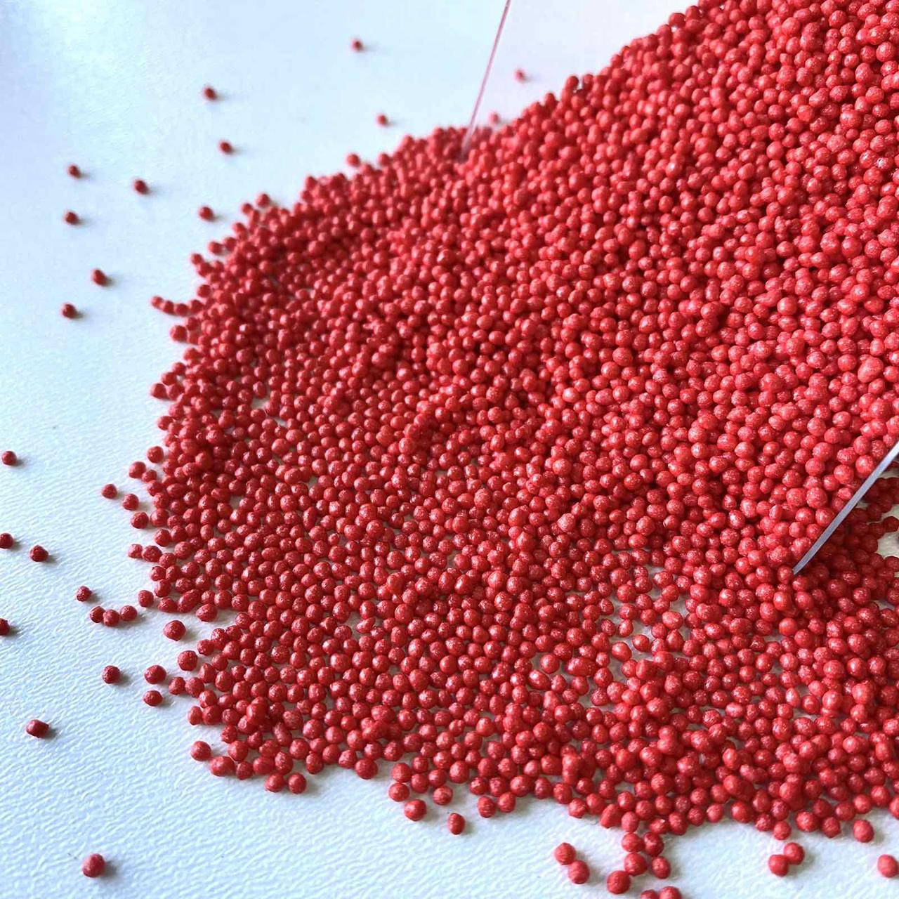 

Посыпка сахарная для кондитерских украшений Нонпарель красная, 100 г, Красный