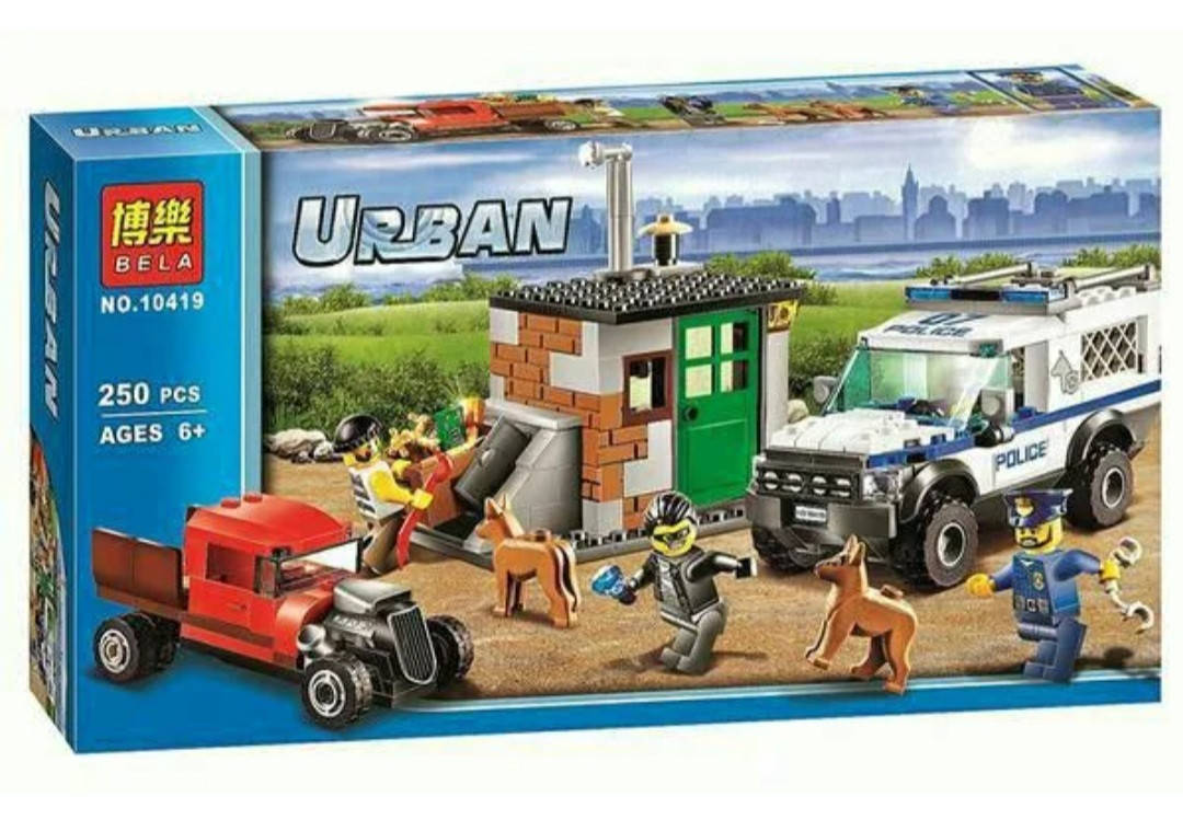 

Конструктор Bela Urban Полицейский отряд с собаками 10419, Разные цвета