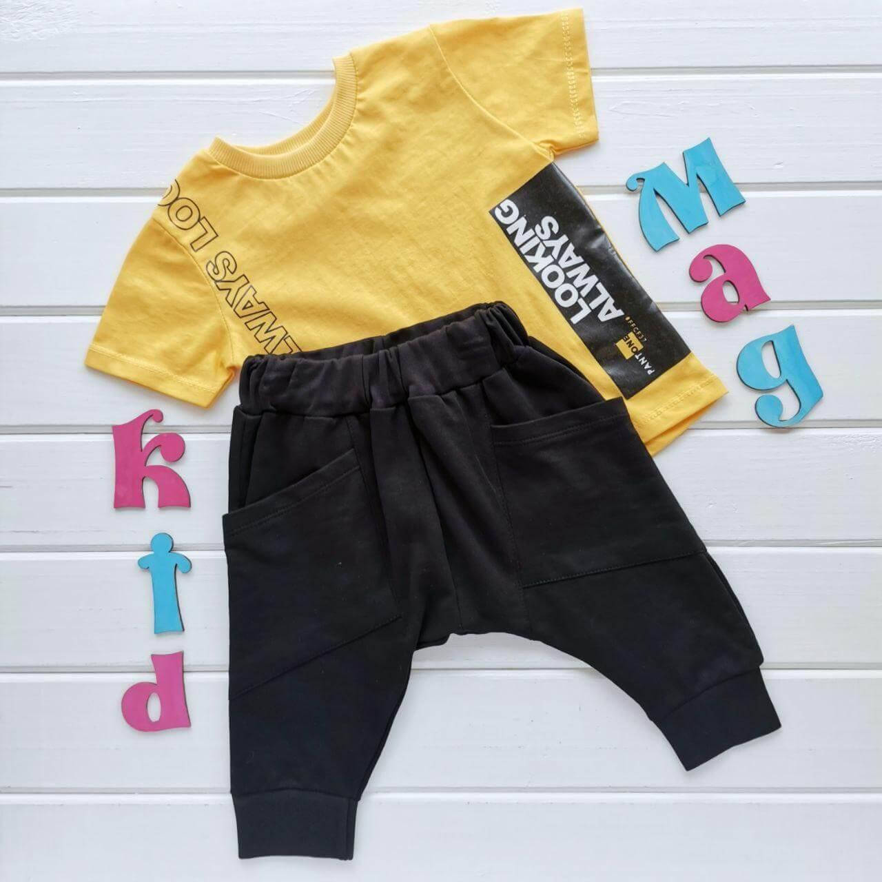 

Набор с бриджами "Ярко-жёлтый" на 5 лет