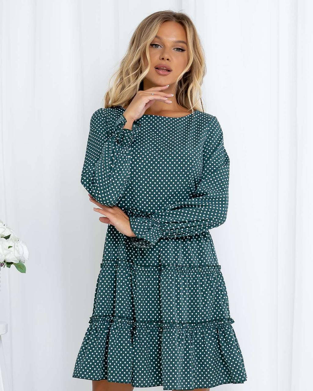 

Платье в горошек бутылка 913 48