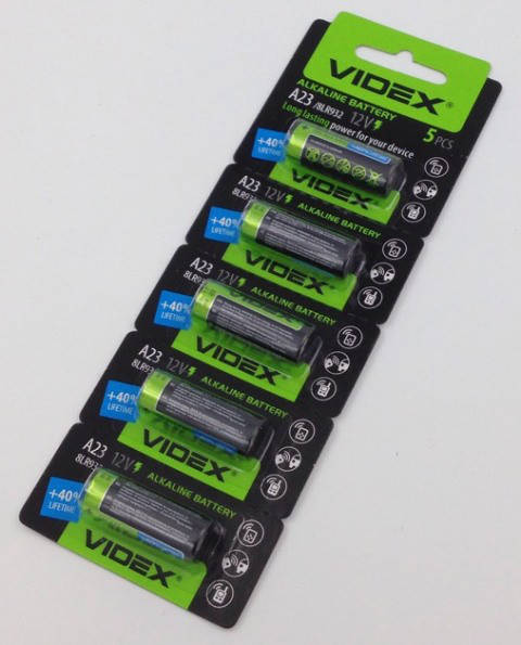 

Батарейка щелочная Videx A23/5B/12V blister 1x5