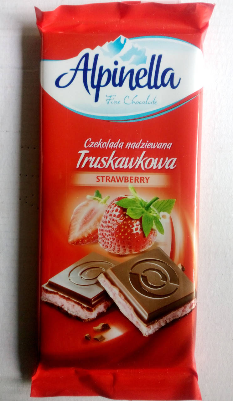 

Alpinella Молочный шоколад Клубничный вкус 90 гр Польша