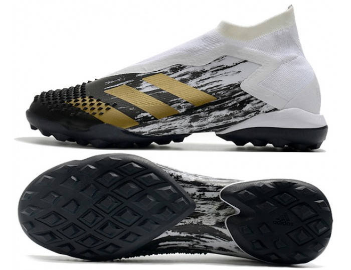 

Сороконожки Adidas Predator Mutator 20 + TF черно белые многошиповки адидас предатор мутатор с носком, Черный