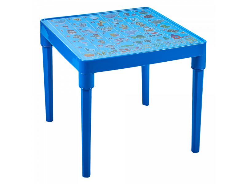 

Стол детский "Азбука украинская" (голубой)
