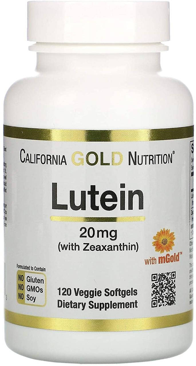 

California Gold Nutrition Lutein with Zeaxanthin 20 mg 120 капсул