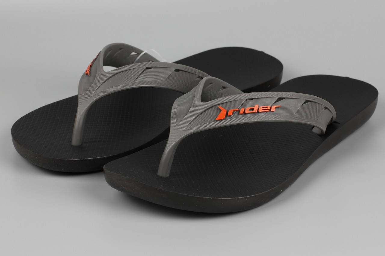 

Вьетнамки мужские Rider Street Thong AD 11573-20743 Black.Gray Райдер Размеры 41.42 45.46, Черный