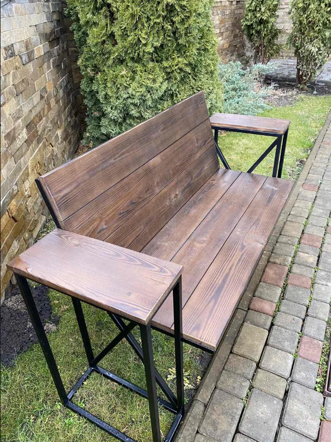 

Скамья в стиле ЛОФТ 2000х450х450, Лф26