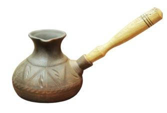 

Турка керамическая для приготовления кофе «Декорированная коса» | 600мм OLENS