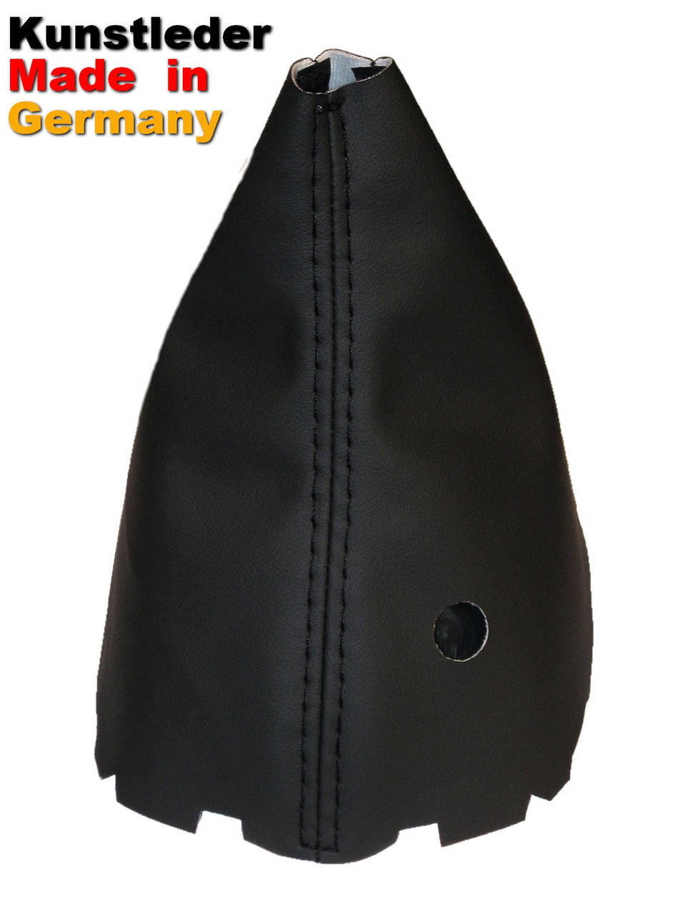 

Чехол ручки КПП Шкода Октавия А5, Skoda Octavia A5, с отверстием для замка, чёрный