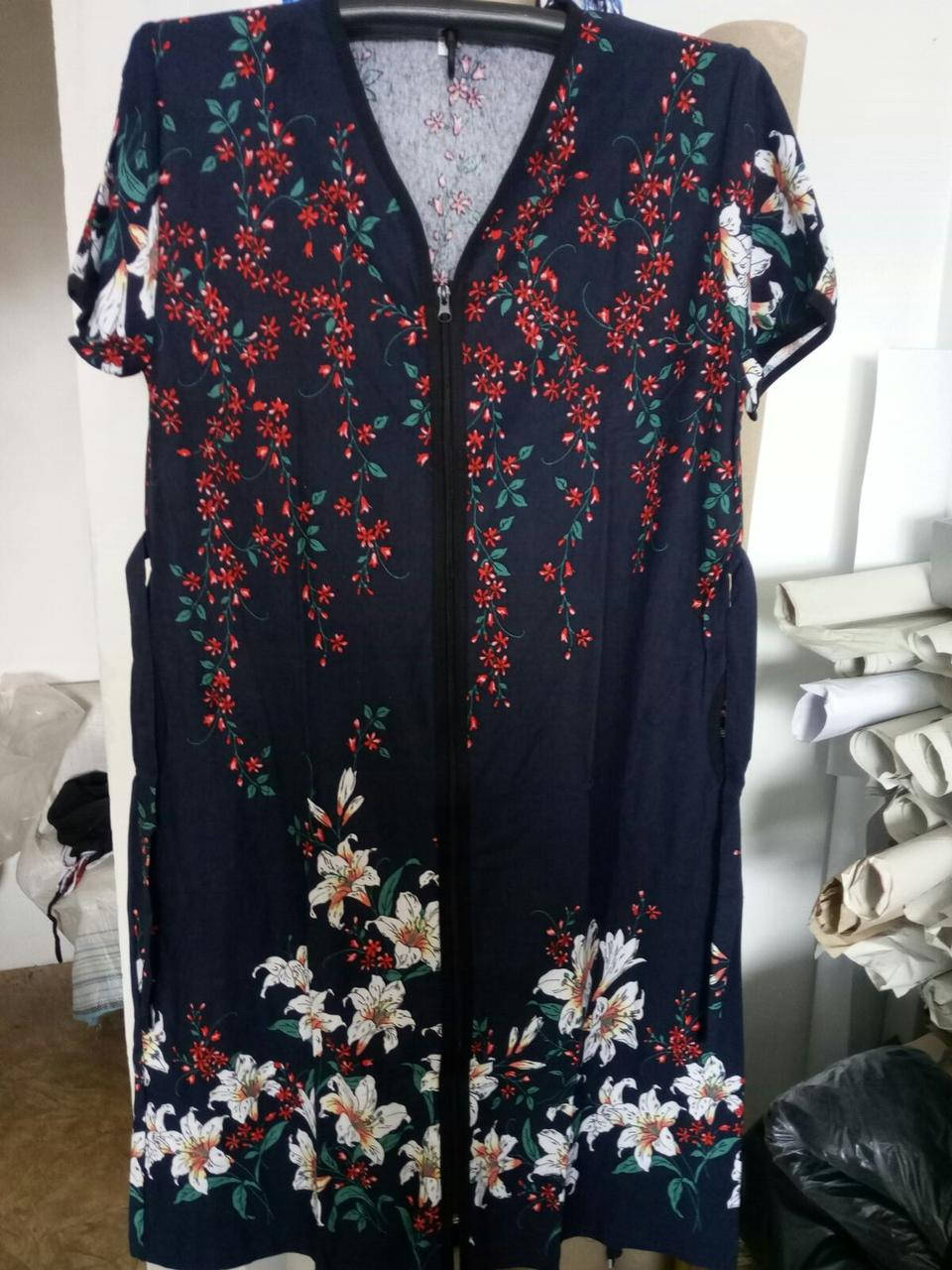 

Женский халат тонкий в больших размерах