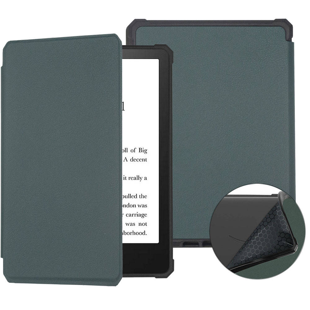 

Чехол Galeo TPU Folio для Amazon Kindle Paperwhite 11th Gen 6.8" (2021) Dark Green, Зелёный