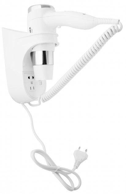 

Фен настенный для волос для гостиниц, фитнесс центров, дома, спортзалов, отлеях Kroner KRM Ulm- Kroner 300W, Белый