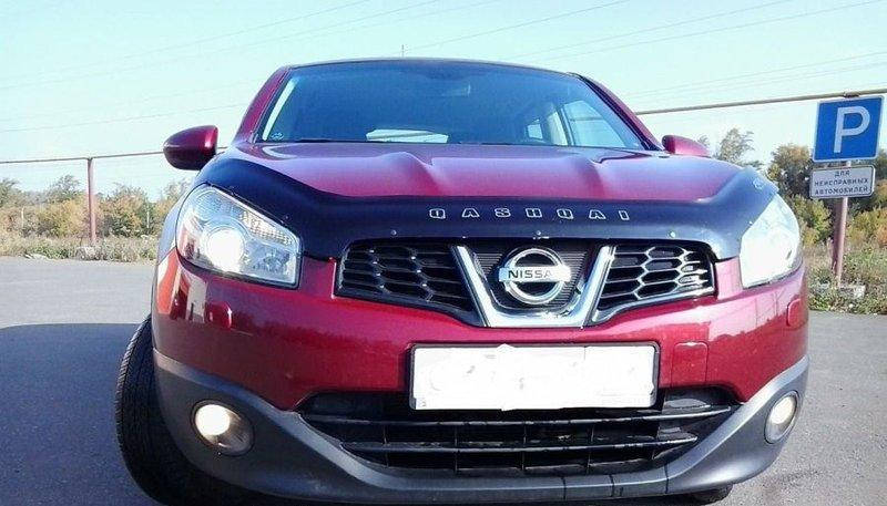 

Дефлектор на капот (мухобойки) Nissan Qashqai 2009-2014