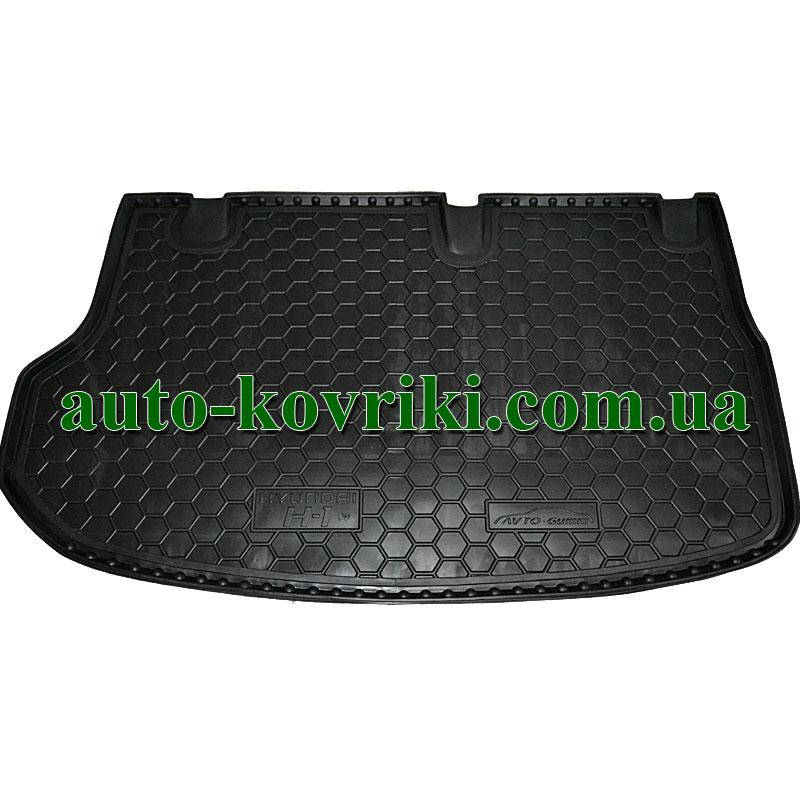 

Коврик багажника резиновый Hyundai H1 2008- (пассажир) (Avto-Gumm), Черный