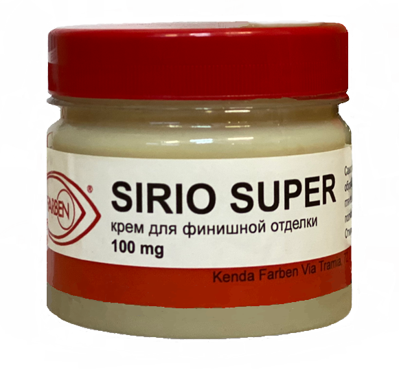 

Крем финишный SIRIO SUPER 100мл, Бесцветный сильный блеск с эффектом самополирования