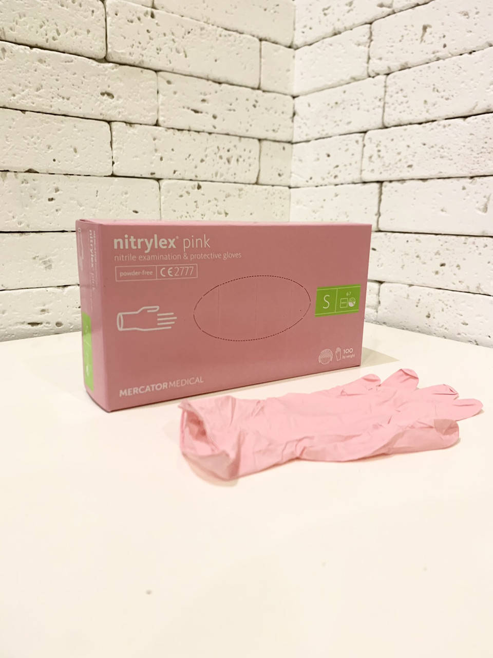 

Перчатки нитриловые Nitrylex Pink, размер , розовые, 100 шт, Розовый